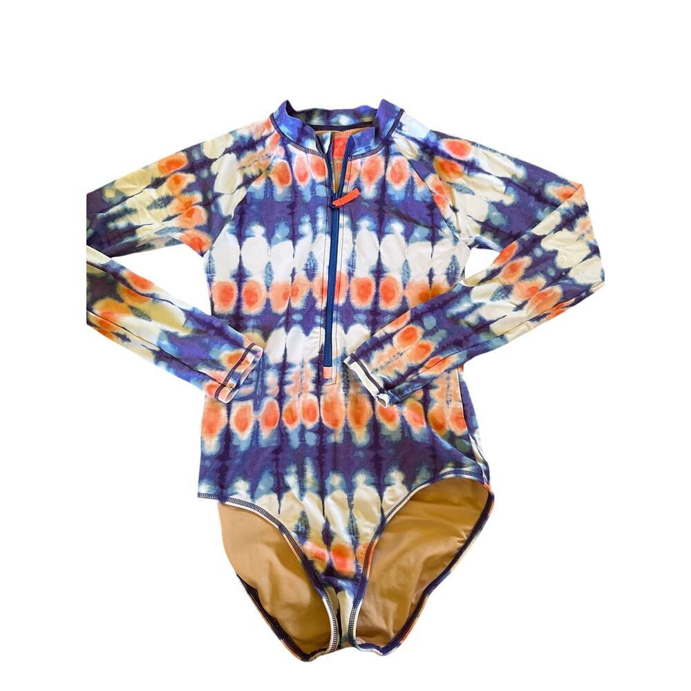 JCREW CREWCUTS RASHGUARD SWIM SUIT ONE PIECE SIZE 14